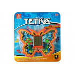 Elektronická hra Tetris v tvare motýľa - oranžová 